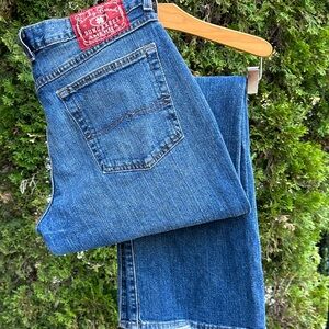 Vintage Women’s Lucky Brand Red Patch Blue Denim Jeans